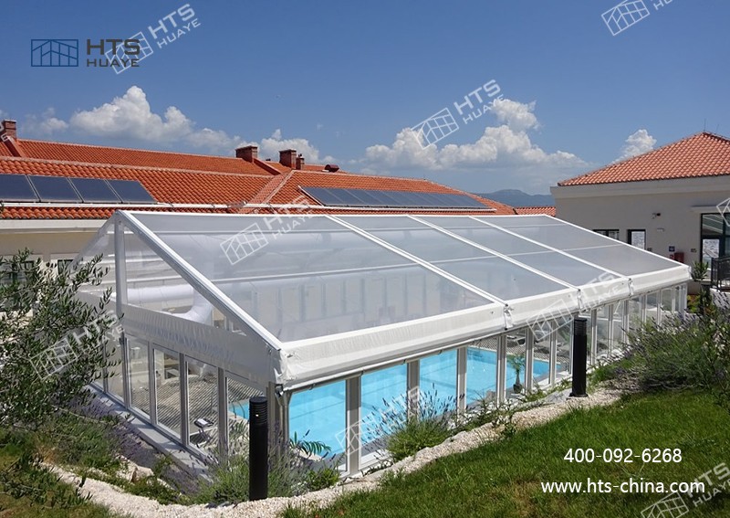 游泳館篷房快速搭建，一鍵開啟 “室內泳池” 模式