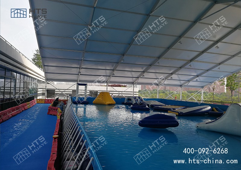 游泳館篷房快速搭建，一鍵開啟 “室內泳池” 模式