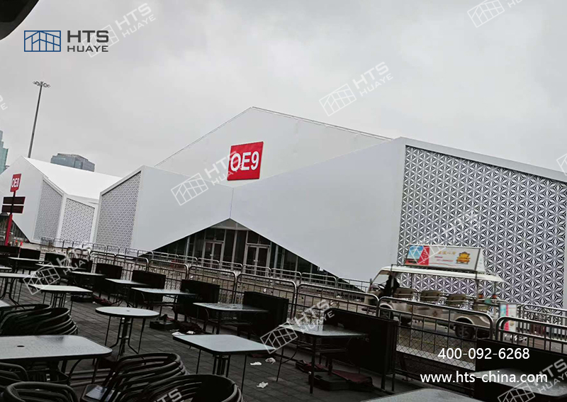 為上海成功交付了 4 座大型展覽篷房，助力當地會展活動的順利開展