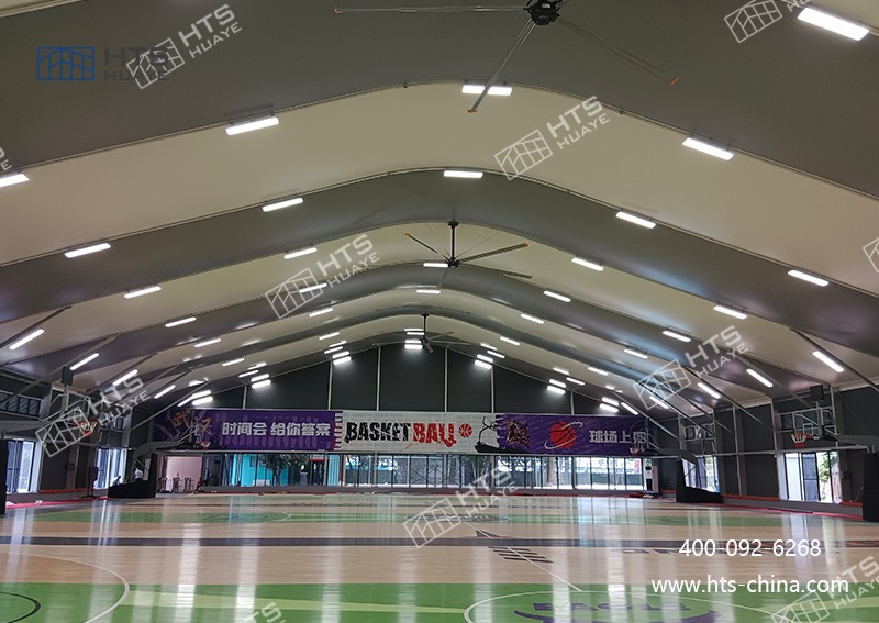 籃球場大棚不受場地限制，隨時隨地搭建籃球夢想