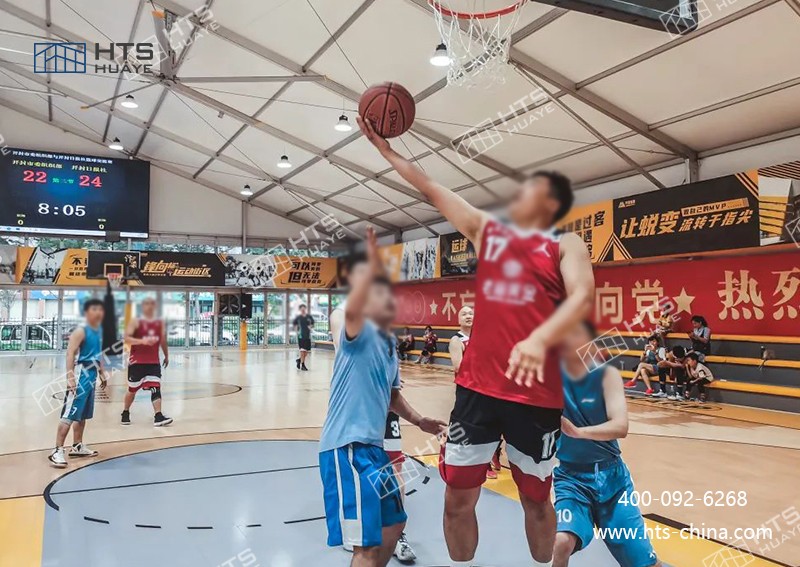 這款室外籃球場篷房值得在更多地方推廣應用 這款室外籃球場篷房值得在更多地方推廣應用