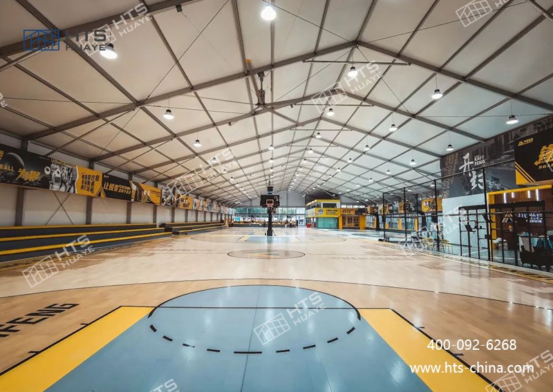 篷房球館建造效率碾壓鋼結(jié)構(gòu)，20天打造專業(yè)級球館